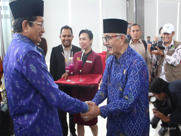 Menteri Agama, Prof Nasaruddin Umar bersama Ketua FKUB Provinsi Sulteng, Prof. Dr. KH Zainal Abidin, M.Ag